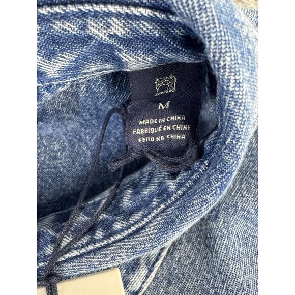 Scotch and Soda Amsterdams Blauw Matchy Matchy denim SS button down size Medium - Picture 5 of 15